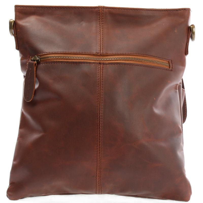 Leconi Umhängetasche Schultertasche Ledertasche Leder braun LE3084 Super Sparpreis