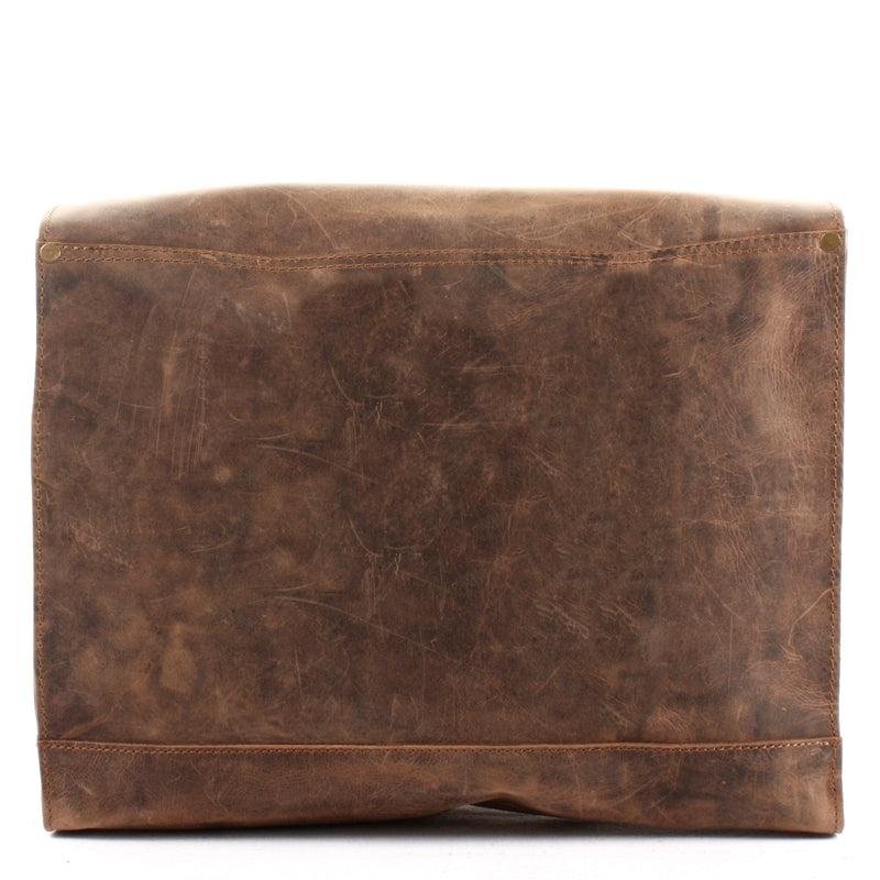 Leconi Messenger Bag Aktentasche Damen Herren Leder vintage braun LE3054 Kostenlose Rückgabe
