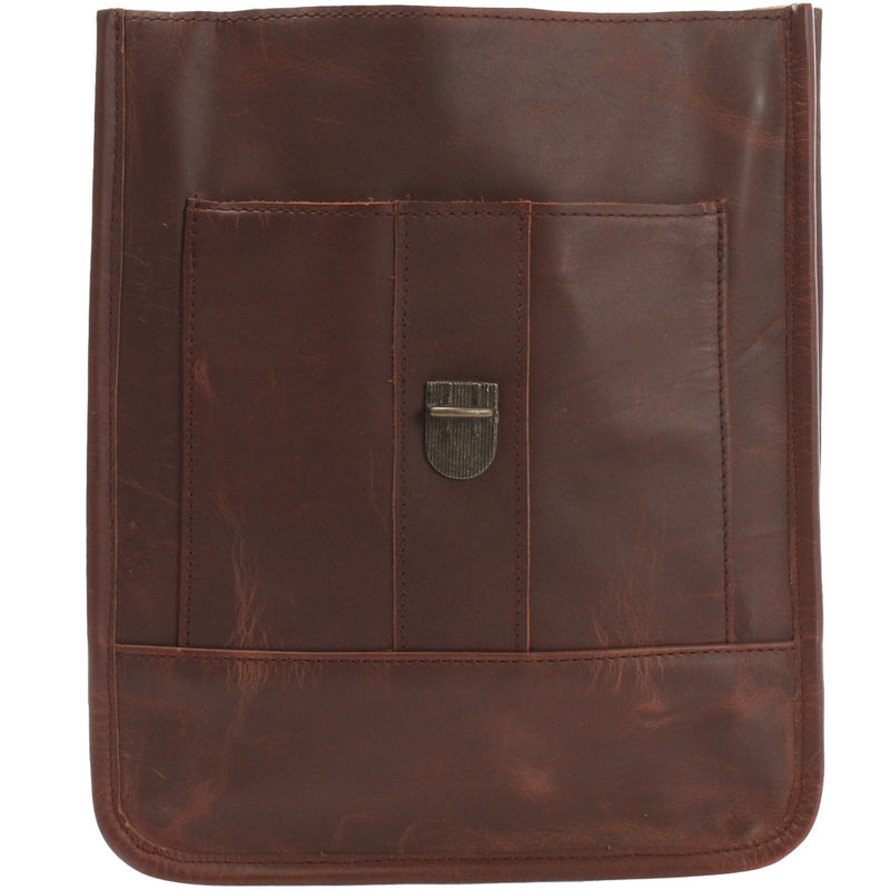Leconi B-Ware Umhängetasche Freizeittasche Herren Damen Hochformat Leder braun LE3052 Bis zu 60% Rabatt