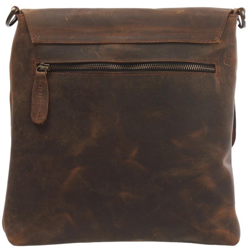 Leconi Umhängetasche Ledertasche Schultertasche Leder schlamm LE3027 Nur für heute