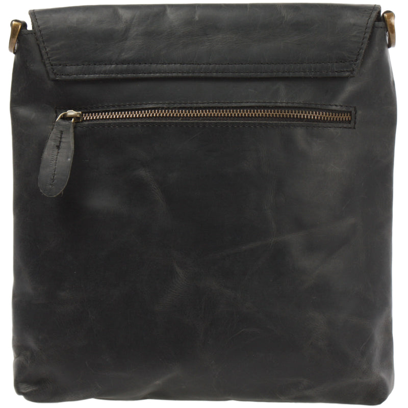Leconi Umhängetasche Ledertasche Schultertasche Leder grau LE3027 50% Rabatt mit kostenlosem Versand