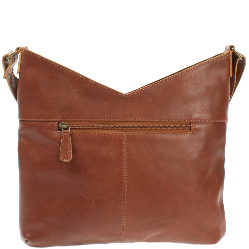 Leconi Schultertasche Umhängetasche Handtasche Leder braun LE0065 Begrenzt auf 3 Tage