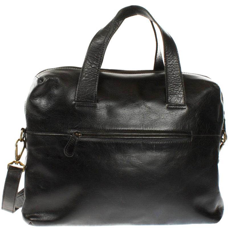 Leconi Schultertasche Henkeltasche Shopper Handtasche Damen Leder schwarz LE0059 Rabatte dieses Monats
