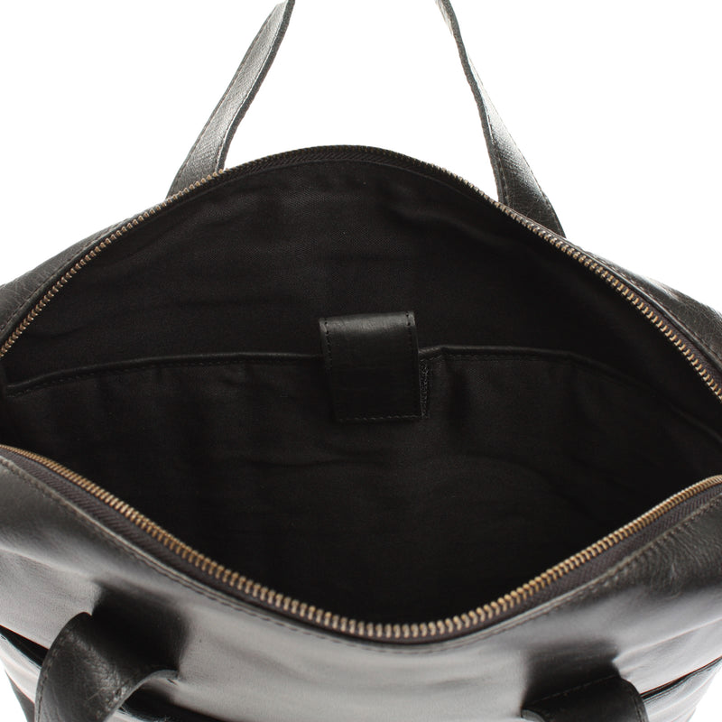 Leconi Schultertasche Henkeltasche Shopper Handtasche Damen Leder schwarz LE0059 Rabatte dieses Monats