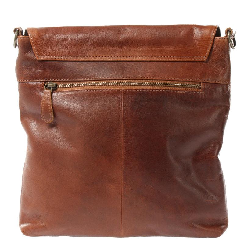 Leconi Umhängetasche Ledertasche Damen Schultertasche Leder braun LE3073 Angebote