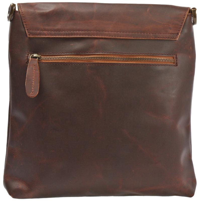 Leconi Umhängetasche Ledertasche Schultertasche Leder braun LE3027 im Angebot
