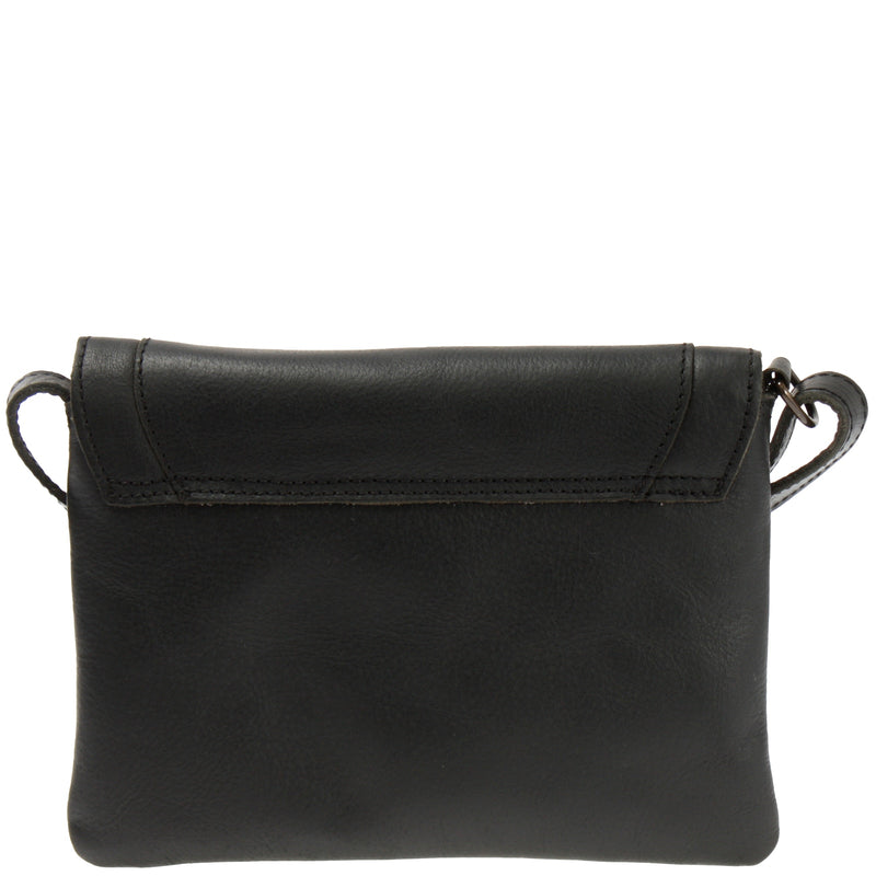 Leconi kleine Umhängetasche Ledertasche Damentasche Schultertasche Leder schwarz LE3078 Heißer Verkauf