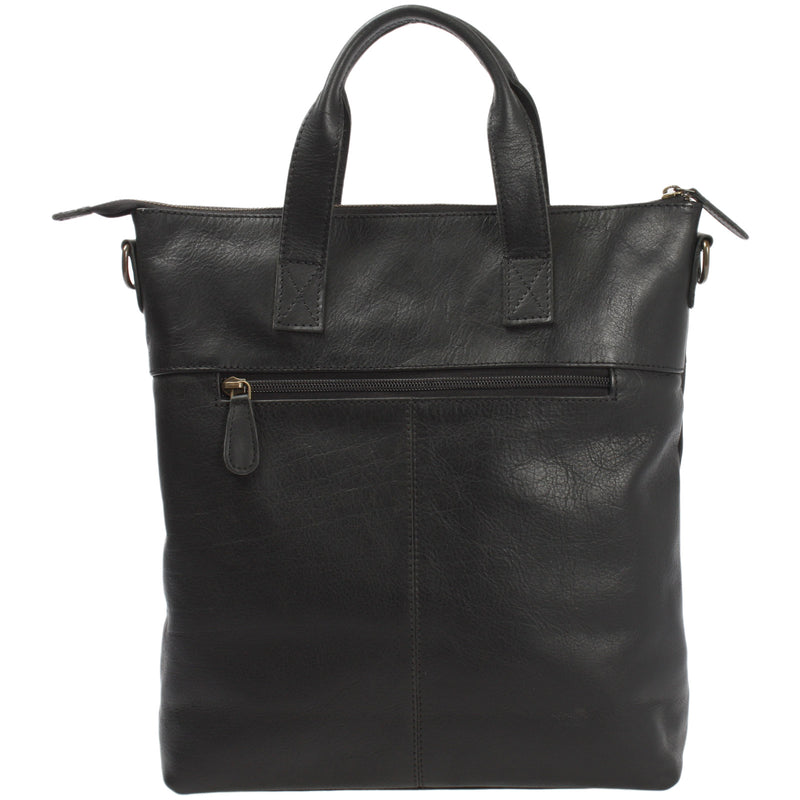 Leconi Damentasche Umhängetasche Henkeltasche Leder schwarz LE0068 Letzte 3 Tage