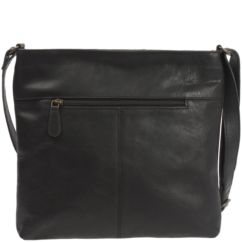Leconi Umhängetasche Ledertasche Damen Schultertasche Leder schwarz LE0066 JETZT KAUFEN