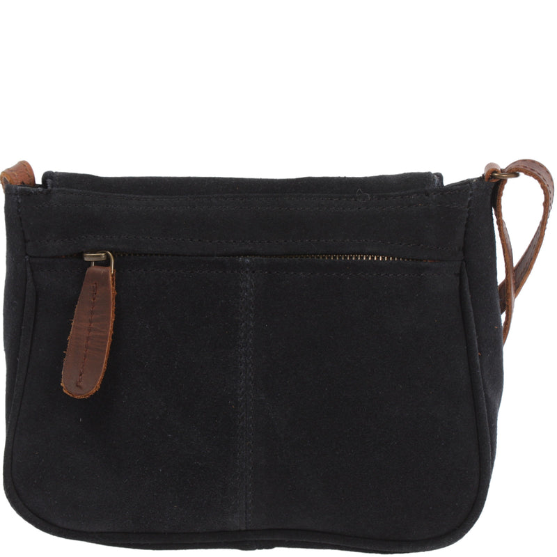 Leconi kleine Umhängetasche Ledertasche Damentasche Schultertasche Veloursleder anthrazit LE3047 Bis zu 50% Rabatt
