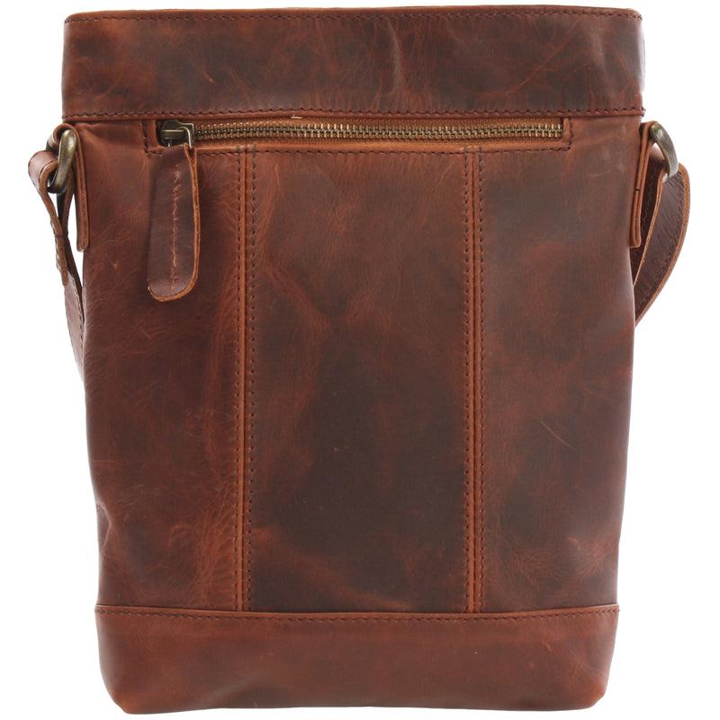 Leconi kleine Umhängetasche Schultertasche Freizeittasche Leder braun LE3086 Bis zu 65% Rabatt
