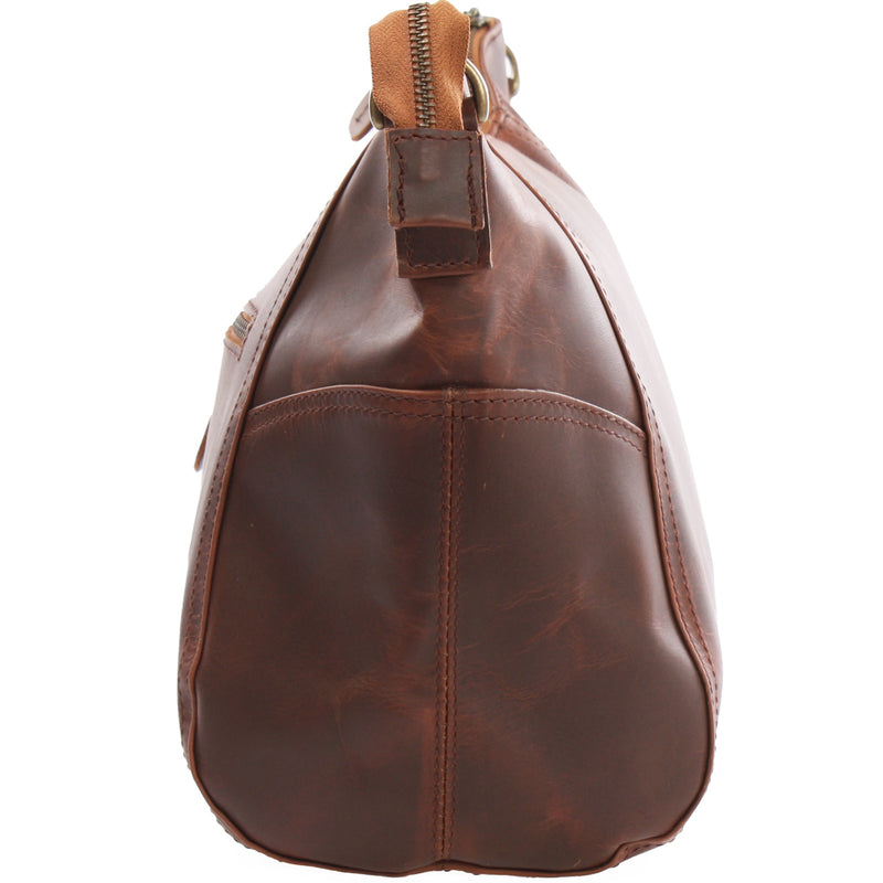Leconi Umhängetasche Schultertasche Ledertasche Leder braun LE0058 Bis zu 55% Rabatt