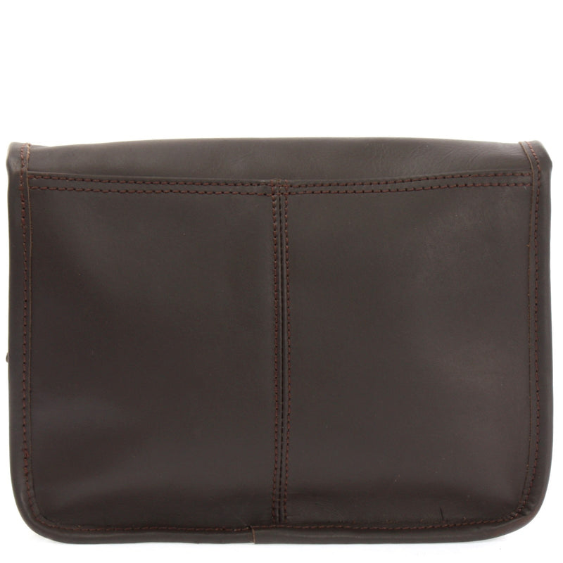 Leconi kleine Umhängetasche Ledertasche Leder dunkelbraun LE3041 Discount Store für neue Produkte