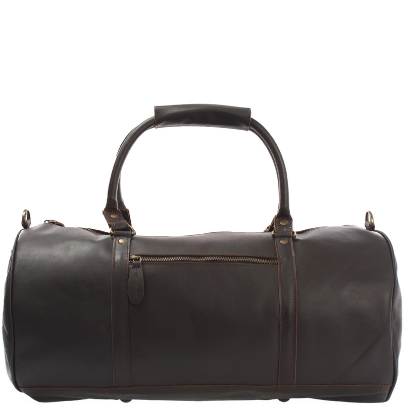Leconi Weekender Reisetasche Sporttasche vintage Leder dunkelbraun LE2004 Blitzangebot