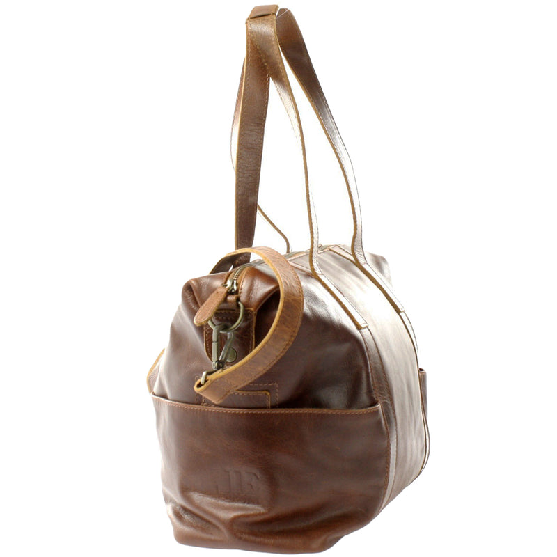 Leconi Shopper Schultertasche Henkeltasche Damen Handtasche Leder braun LE0061 Bis zu 50% Rabatt