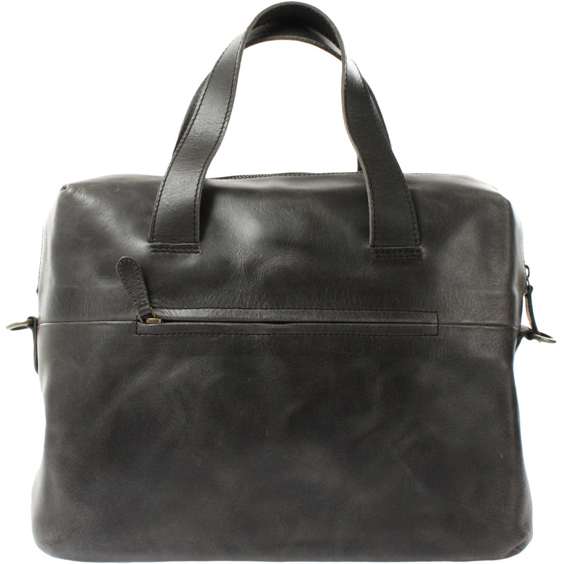 Leconi Schultertasche Henkeltasche Shopper Handtasche Damen Leder dunkelgrau LE0059 Bis zu 65% Rabatt