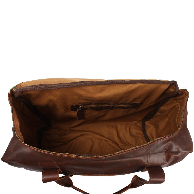 Leconi Weekender Sporttasche Reisetasche Ledertasche Damen Herren Leder braun LE2014 50% Rabatt für begrenzte Zeit