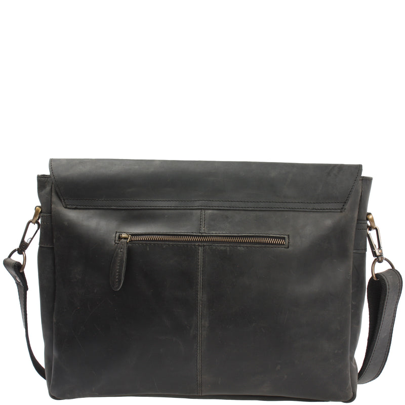 Leconi Messenger Bag Collegetasche DIN A4 Kuriertasche Leder grau LE3032 Online