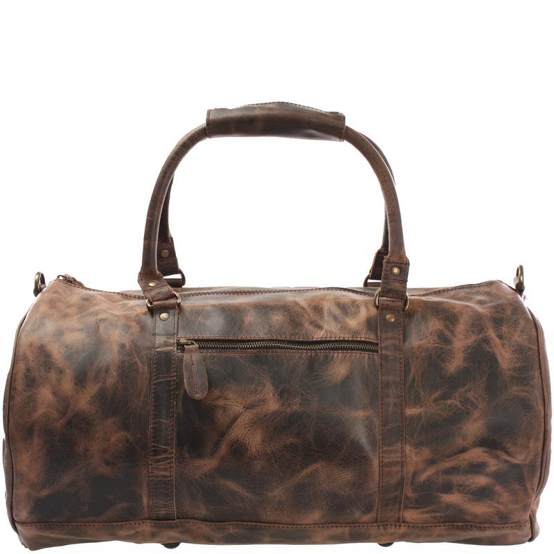 Leconi Weekender Reisetasche Sporttasche vintage Leder schlamm LE2004 Günstiger Verkauf