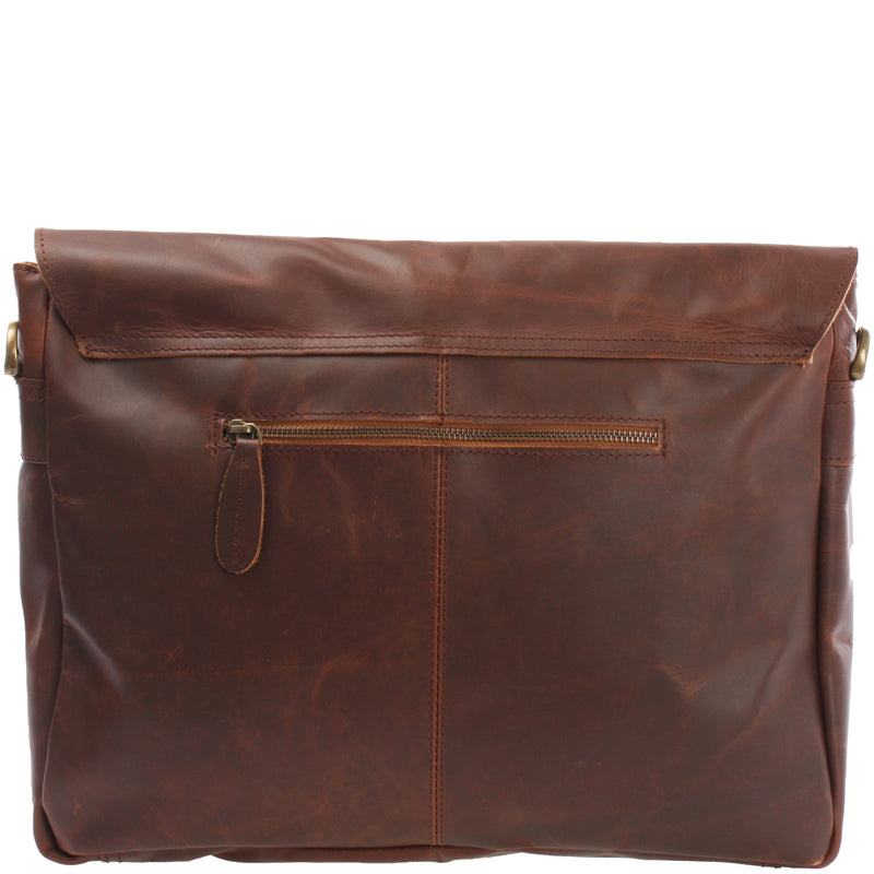 Leconi Messenger Bag Collegetasche DIN A4 Kuriertasche Leder braun LE3032 Zeitlich begrenztes Angebot