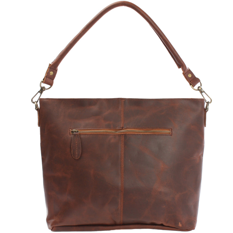 Leconi Schultertasche Umhängetasche Ledertasche Leder braun LE0039 Vierteljährliche Förderung