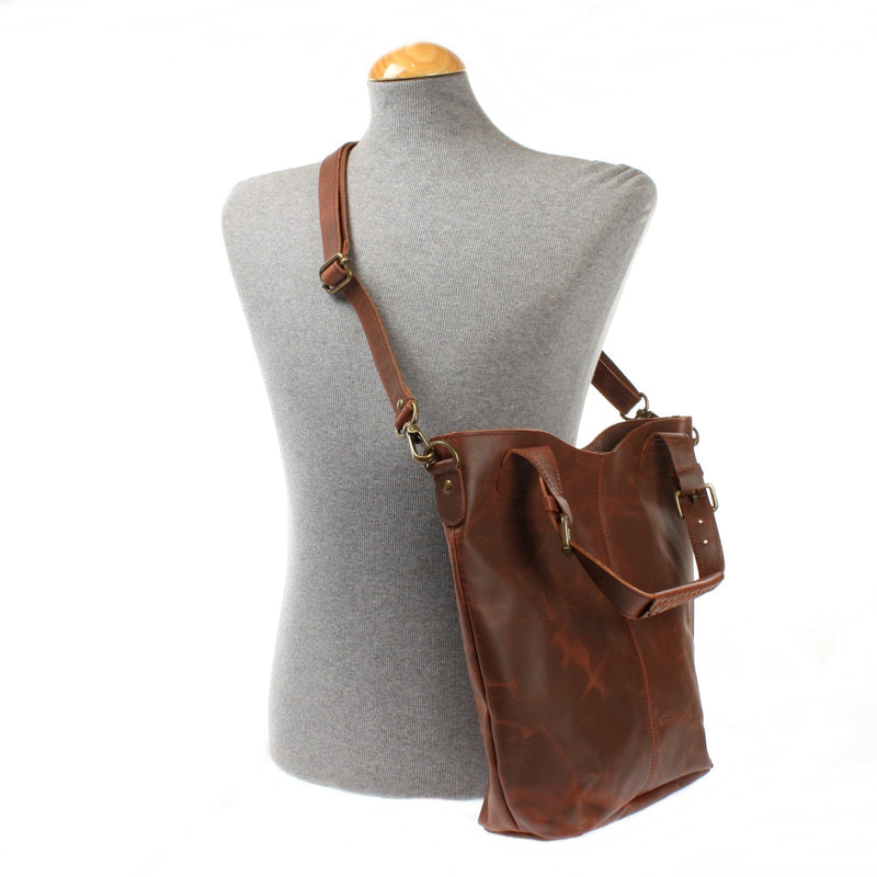 Leconi Umhängetasche Schultertasche Henkeltasche Damentasche Leder braun LE0054 Limitierter Zeitrabatt