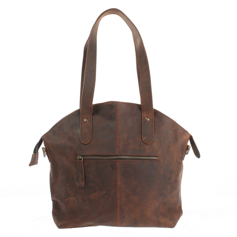 Leconi Shopper Schultertasche Damen Handtasche Ledertasche Henkeltasche Leder schlamm LE0060 Bis zu 60% Rabatt