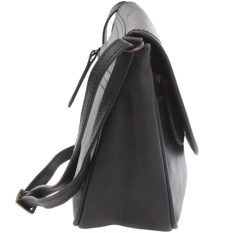 Leconi kleine Umhängetasche Ledertasche Damentasche Schultertasche Leder schwarz LE3047 Riesige Rabatte