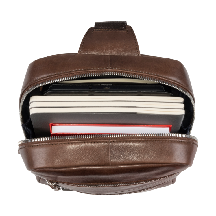﻿Leonhard Heyden Amsterdam Crossbag Braun Limitierter Zeitrabatt