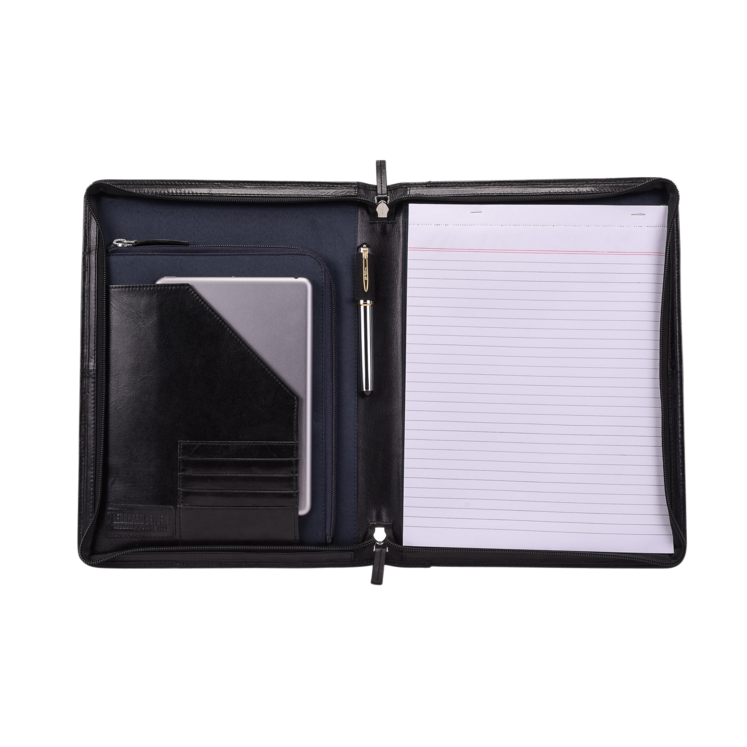 Leonhard Heyden Cambridge Schreibmappe Schwarz Top Angebot