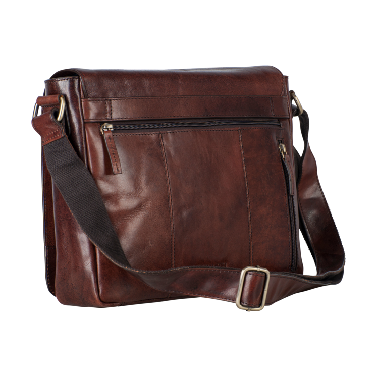 Leonhard Heyden Cambridge Umhängetasche M Rotbraun Blitzangebot