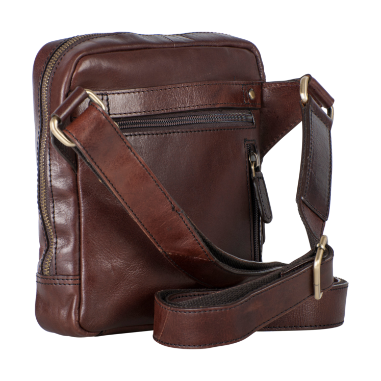 Leonhard Heyden Cambridge RV-Umhängetasche S Rotbraun Black Friday Preise