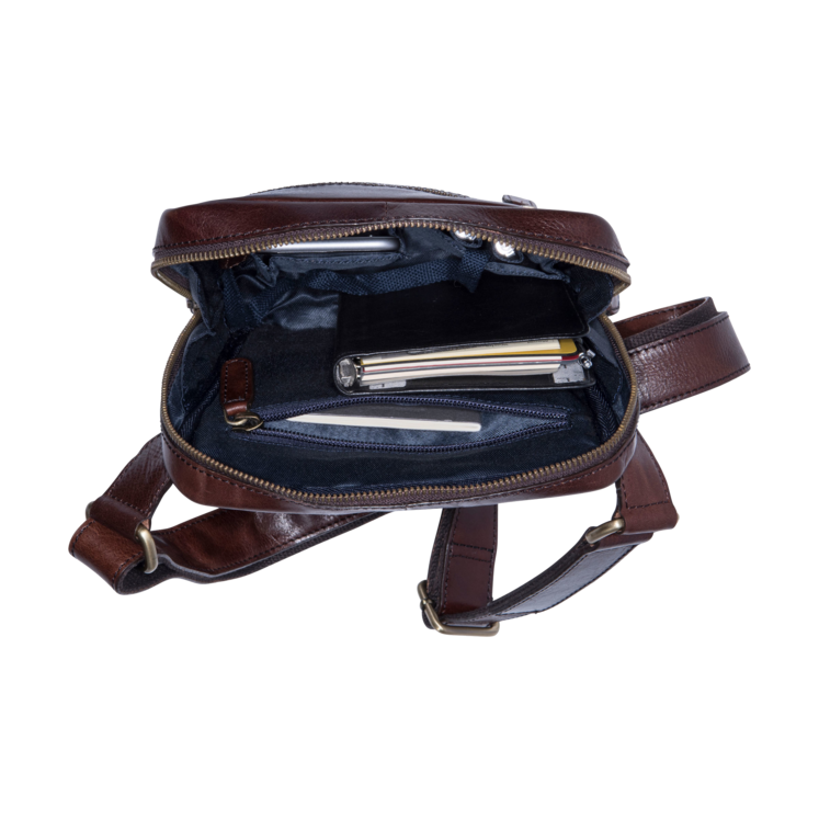 Leonhard Heyden Cambridge RV-Umhängetasche S Rotbraun Black Friday Preise