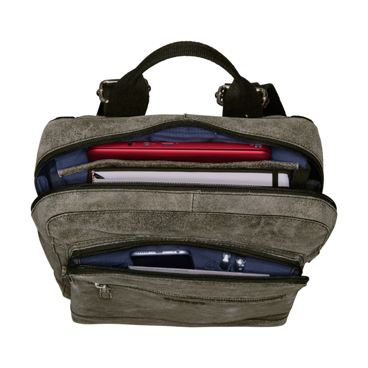 Leonhard Heyden Boston Rucksack Grau im Angebot