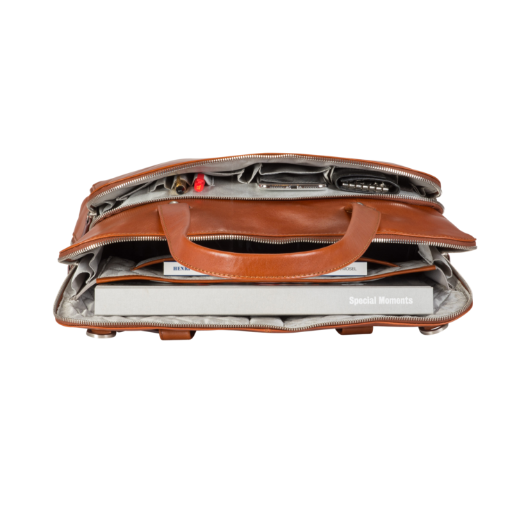 Leonhard Heyden Cambridge Damen-Businesstasche 1 Fach Cognac Sonderangebot