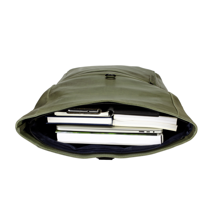 Leonhard Heyden Den Haag Rucksack Rolltop Oliv 50% Rabatt mit kostenlosem Versand
