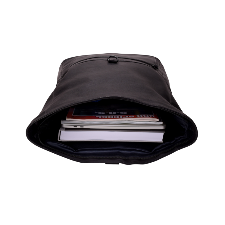 Leonhard Heyden Den Haag Rucksack Rolltop Schwarz Clearance-Verkauf