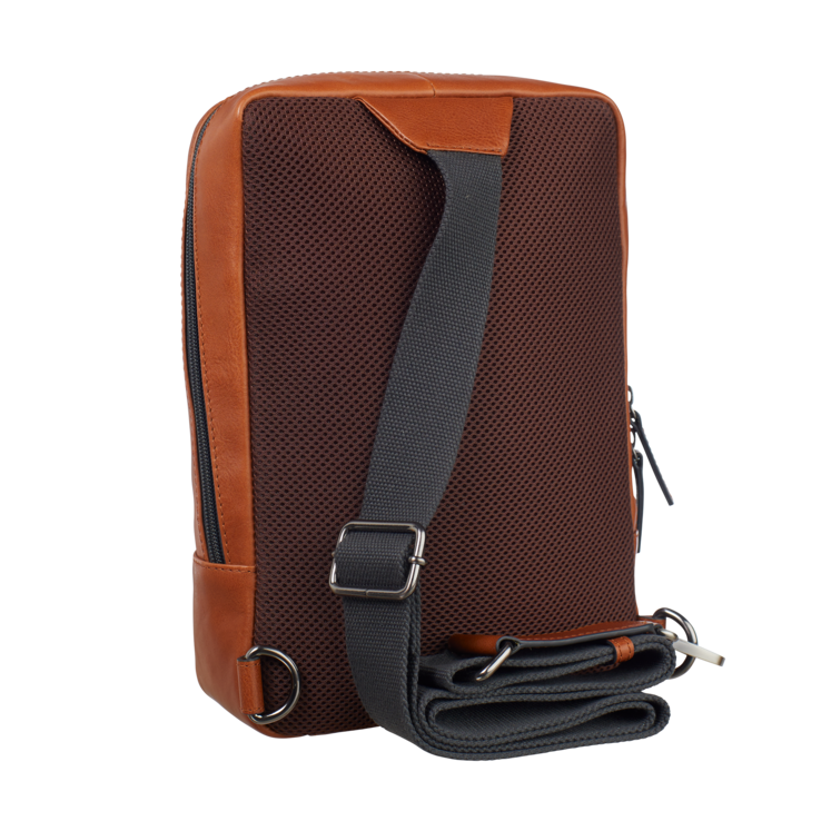 Leonhard Heyden Hamburg Crossbag Cognac Fabrikpreis
