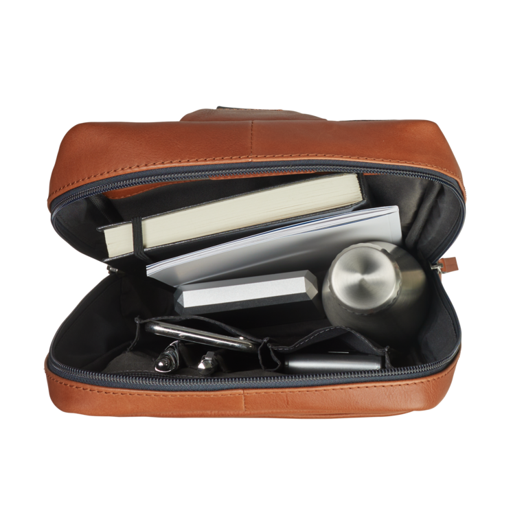 Leonhard Heyden Hamburg Crossbag Cognac Fabrikpreis