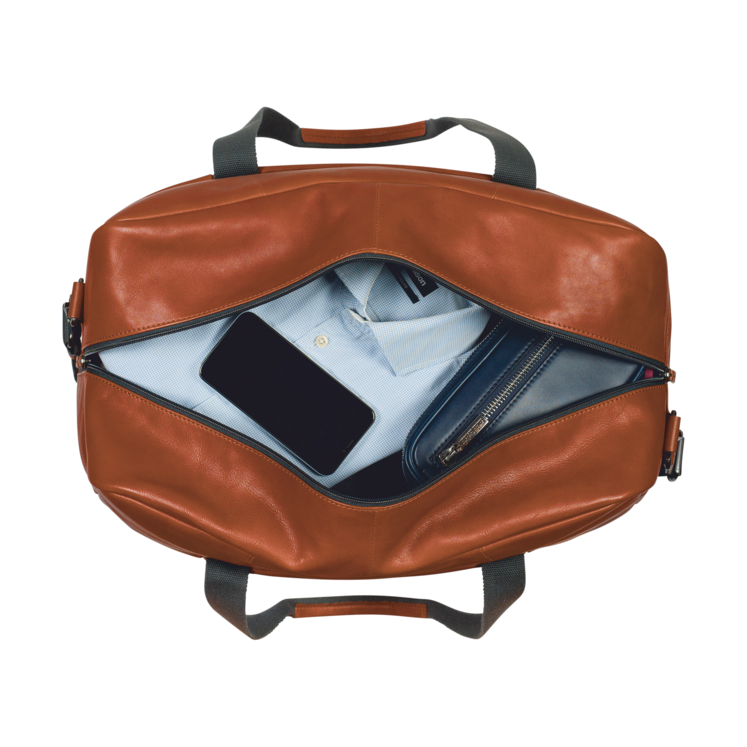 Leonhard Heyden Hamburg Reisetasche cognac Rabatt