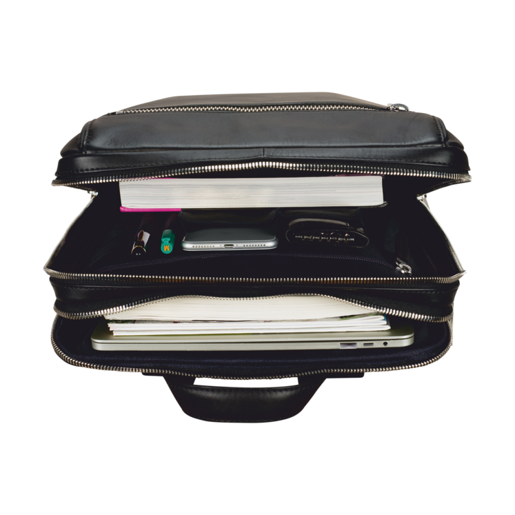 Leonhard Heyden Montreal Business-Rucksack Schwarz Muttertagsangebot