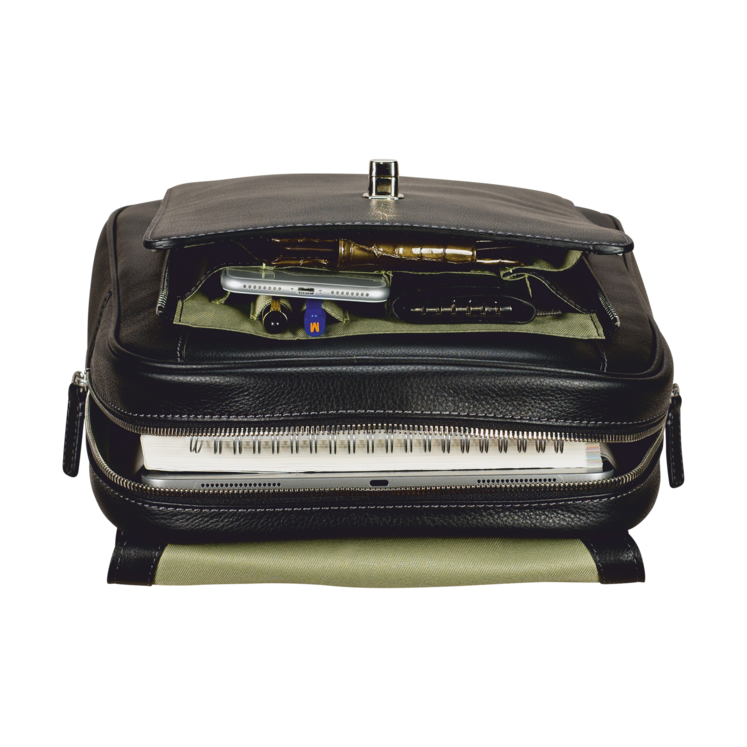 Leonhard Heyden Nizza City-Rucksack Schwarz Zeitlich begrenztes Angebot