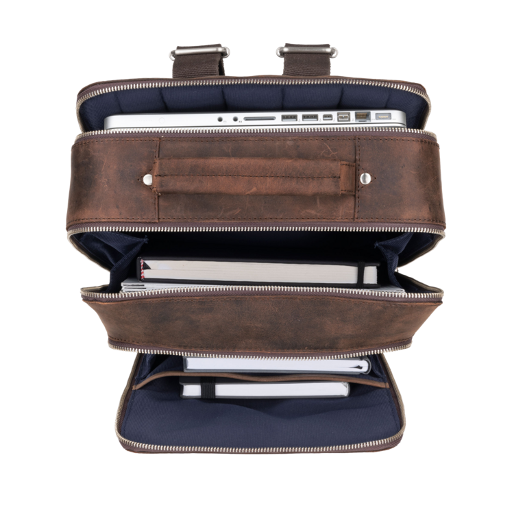 Leonhard Heyden Salisbury Business-Rucksack Braun Flash Sale