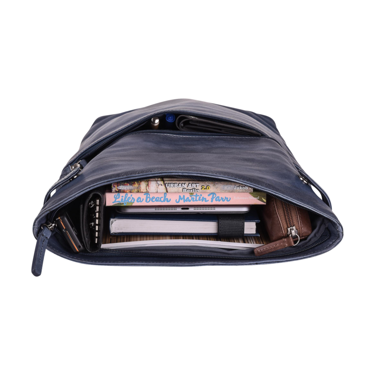 Leonhard Heyden Stockholm Cityrucksack Blau Lagerräumung
