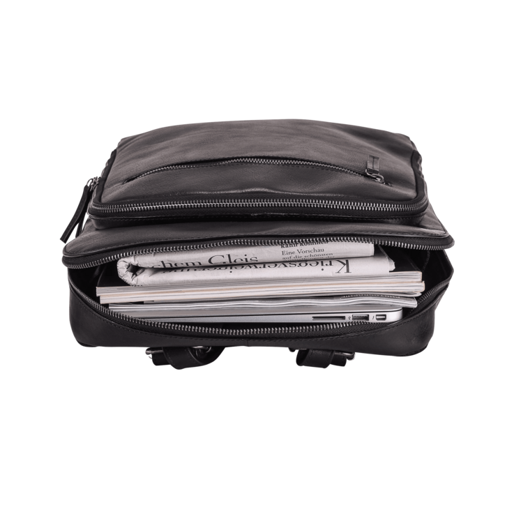Leonhard Heyden Roma Business-Rucksack Schwarz Riesige Ersparnisse