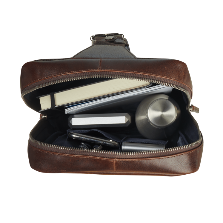 Leonhard Heyden Roma Crossbag Braun VIP-Rabatte