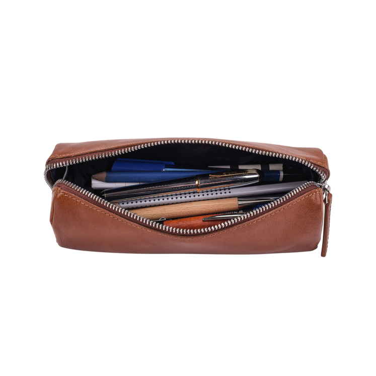 Leonhard Heyden Cambridge Stifteetui Cognac Sonderangebot