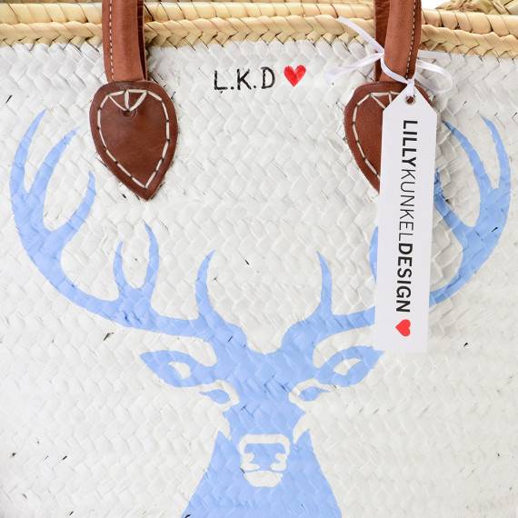 Lillykunkeldesign Oh Deer blau Saisonschlussverkauf