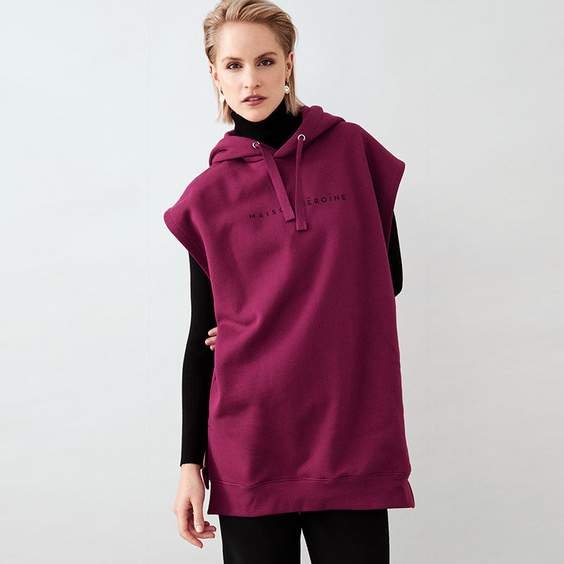 Maison Héroïne HĒROÏNE OVERSIZED HOODIE VEST Discount Store für neue Produkte