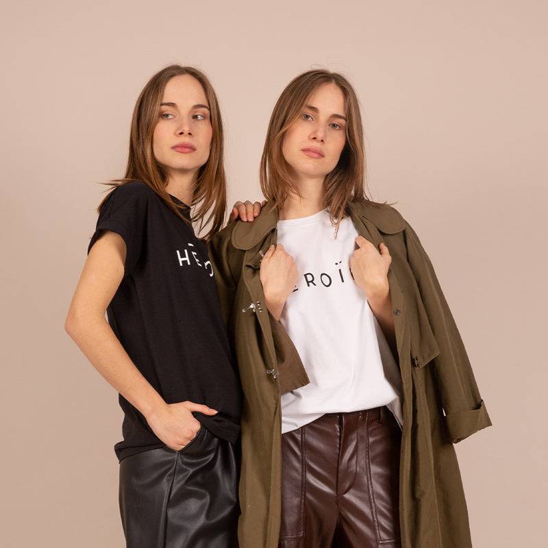 Maison Héroïne HĒROÏNE T-SHIRT BLACK Nur noch ein Tag übrig